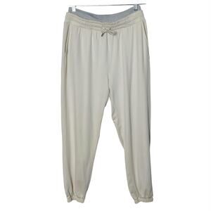 Vuori Halo Performance Jogger Cream Dream Knit Large Loungewear Athleisure